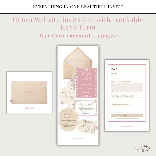 Cielito Lindo Pink - Digital Invite