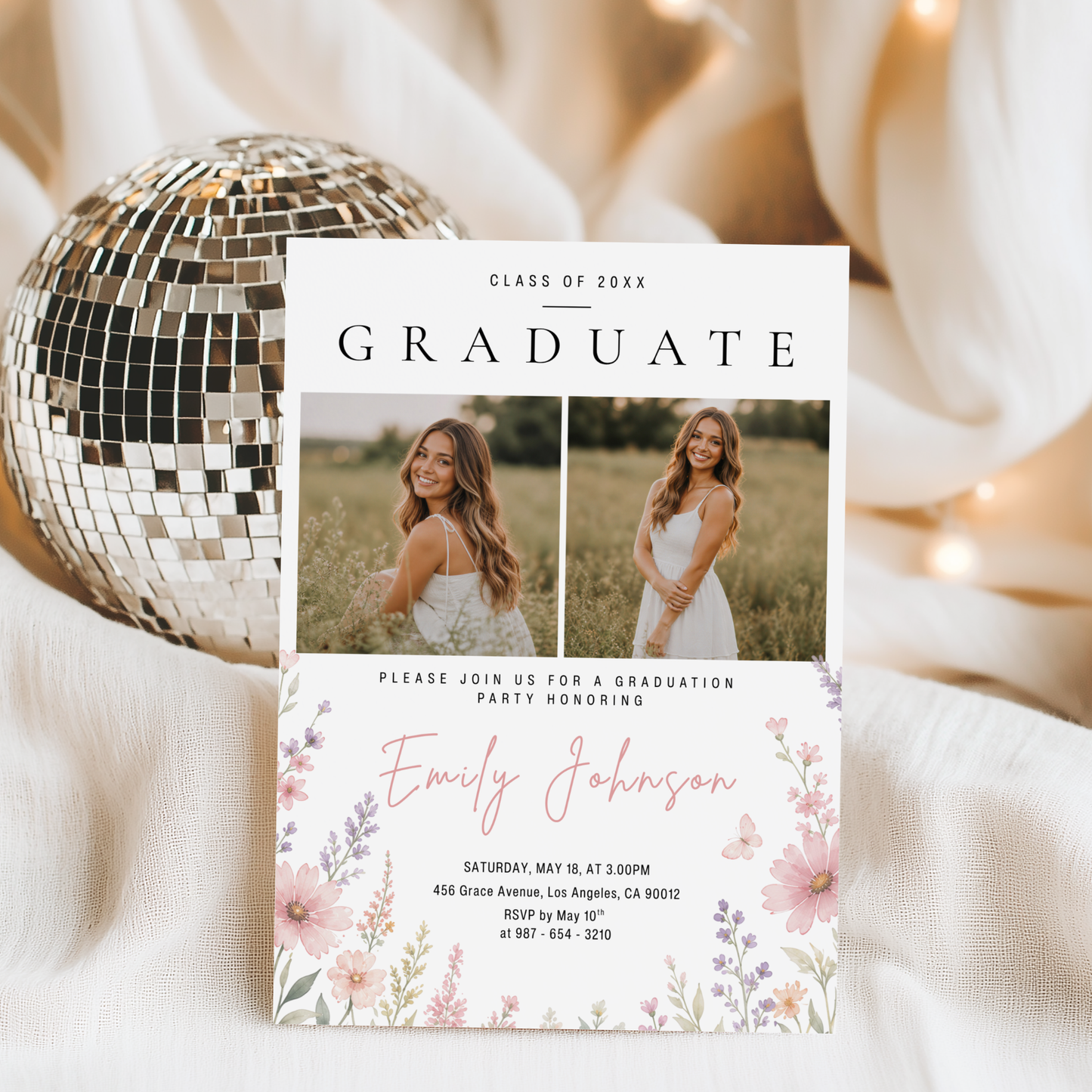 Class Of — Graduation Party Invitation Template by Pretty Digital — view 10