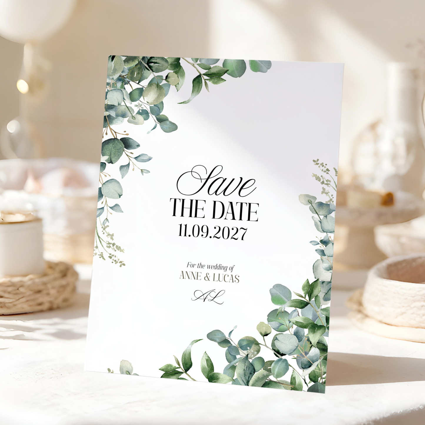 Floral Save the Date Template by Pretty Digital — view 10