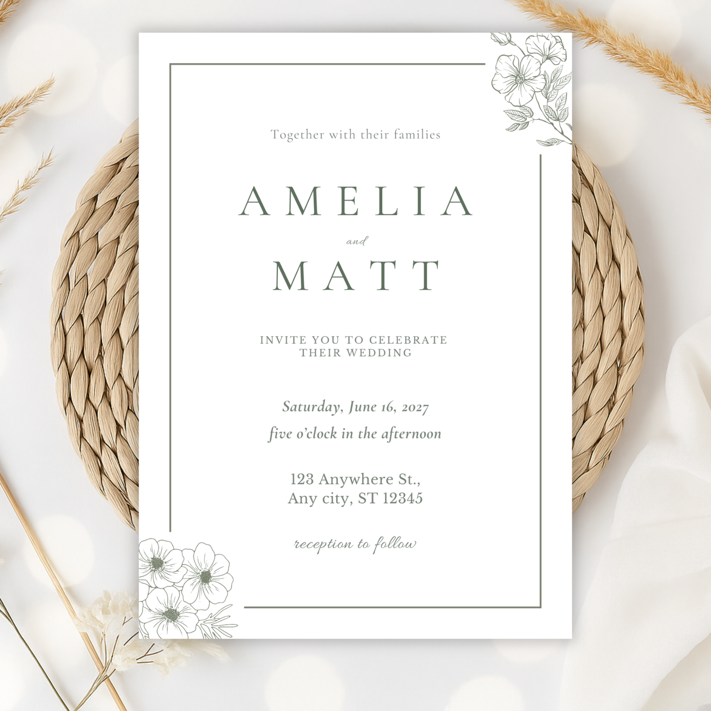 Elegant Wedding Invitation by Pretty Digital — view 10