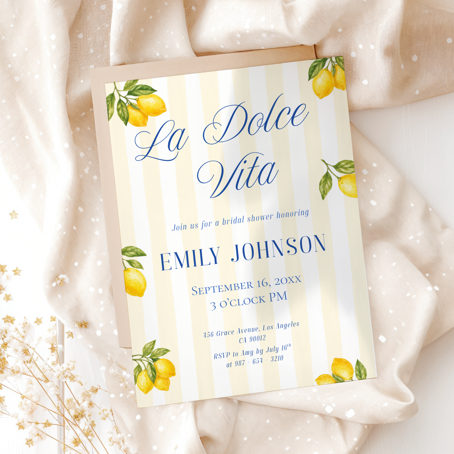 La Dolce Vita — Italian Bridal Shower Invitation Template by Pretty Digital — view 10