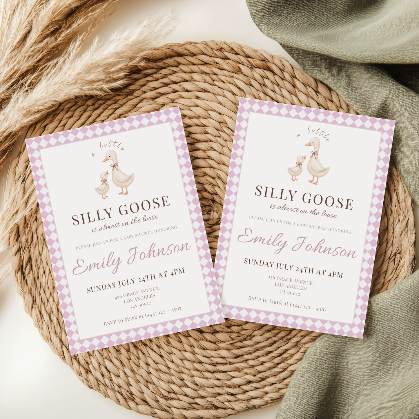 Silly Goose — Baby Shower Invitation Template by Pretty Digital — view 10