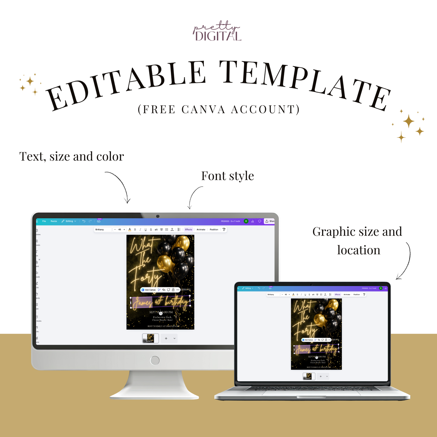 What The Forty — 40th Birthday Invitation Template