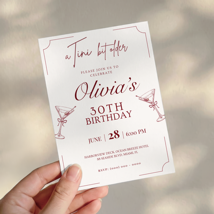 A Tini Bit Older — 30th Birthday Invitation Template