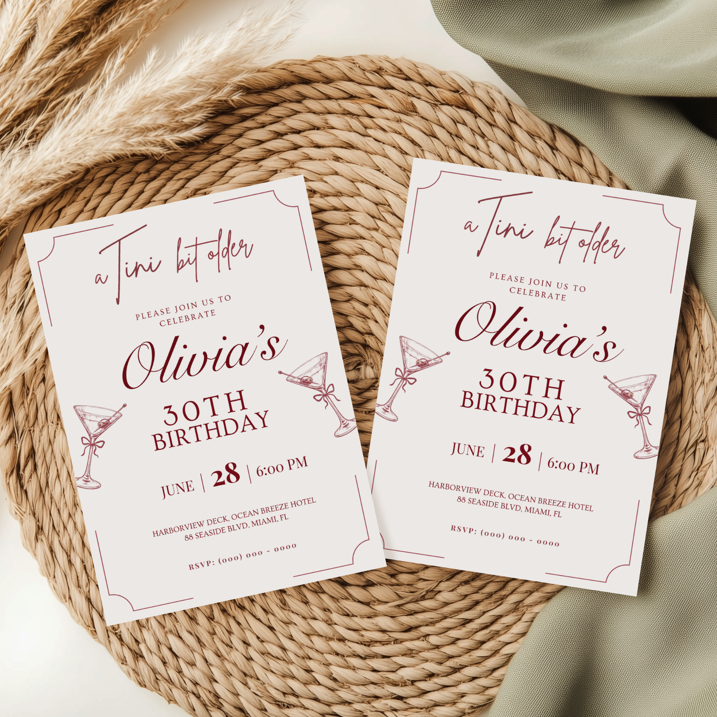A Tini Bit Older — 30th Birthday Invitation Template