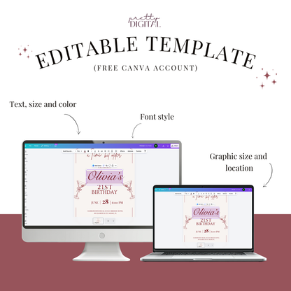A Tini Bit Older — 50th Birthday Invitation Template