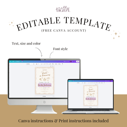 Love is Brewing — Bridal Shower Invitation Template