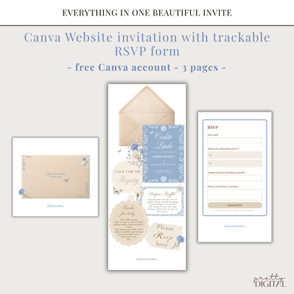 Cielito Lindo Blue - Digital Invite
