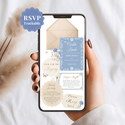 Cielito Lindo Blue - Digital Invite