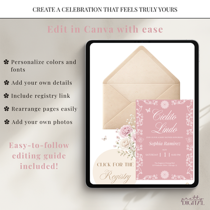Cielito Lindo Pink - Digital Invite