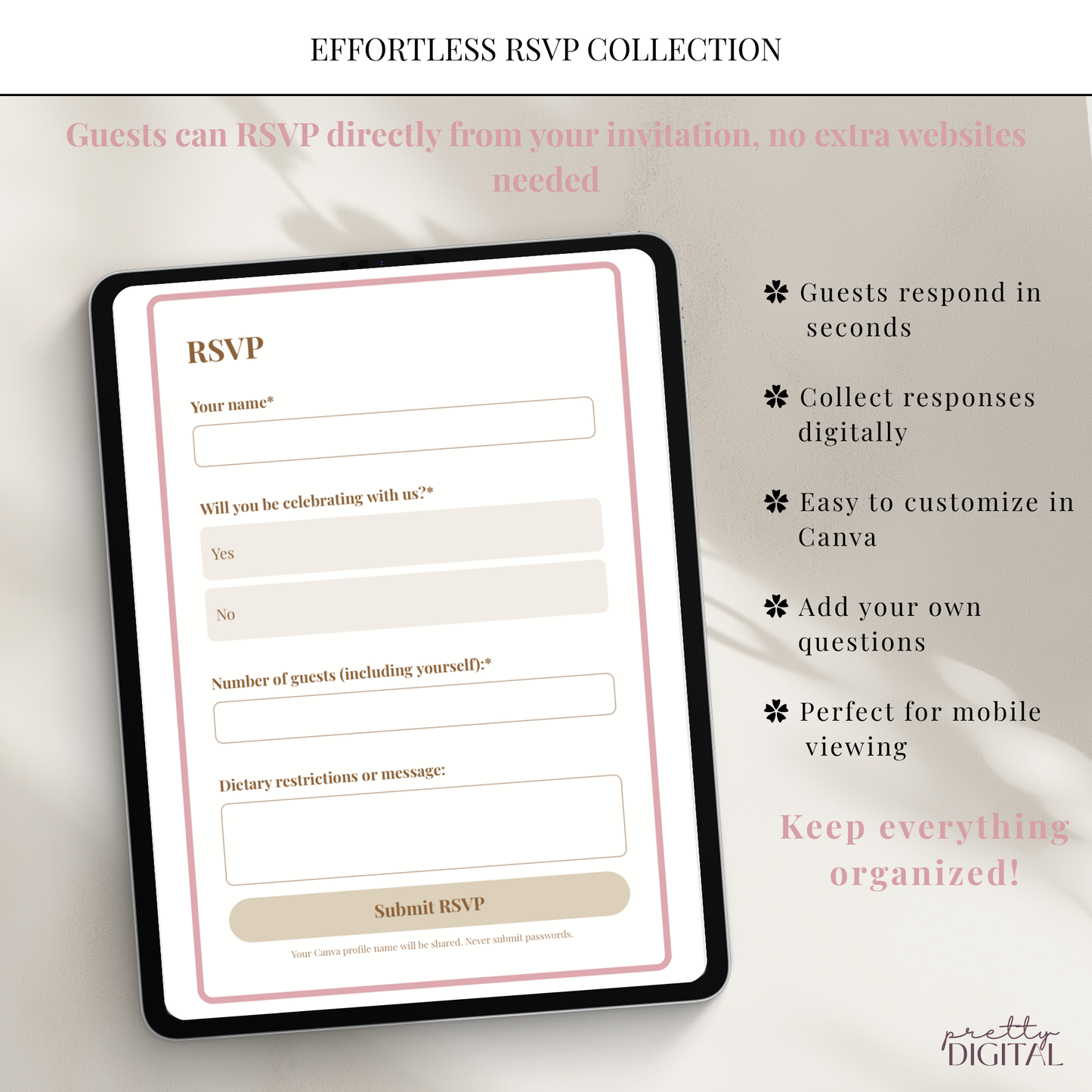 Cielito Lindo Pink - Digital Invite