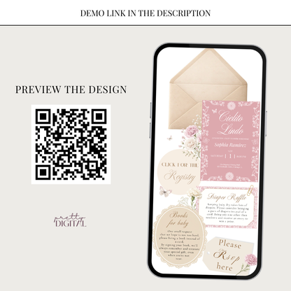 Cielito Lindo Pink - Digital Invite