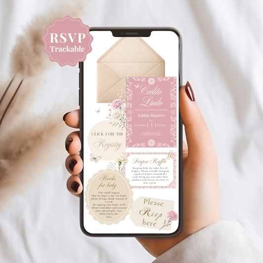 Cielito Lindo Pink - Digital Invite