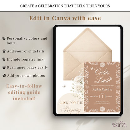 Cielito Lindo Brown - Digital Invite