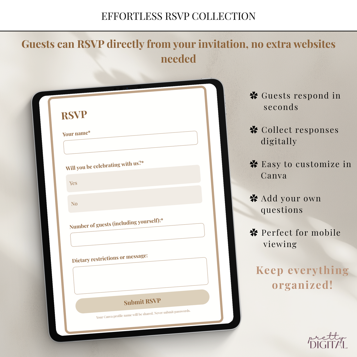 Cielito Lindo Brown - Digital Invite