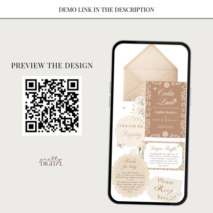Cielito Lindo Brown - Digital Invite