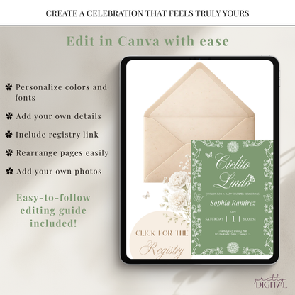 Cielito Lindo Green - Digital Invite