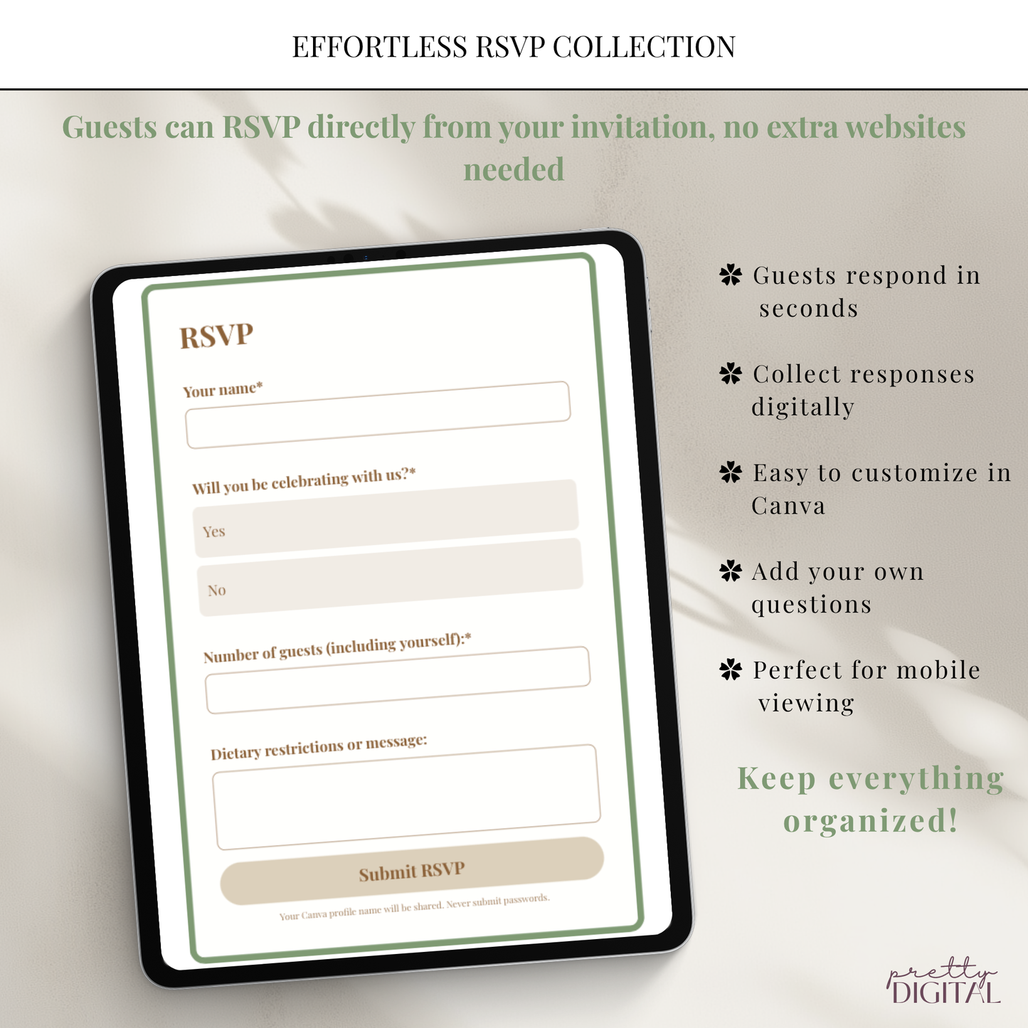 Cielito Lindo Green - Digital Invite