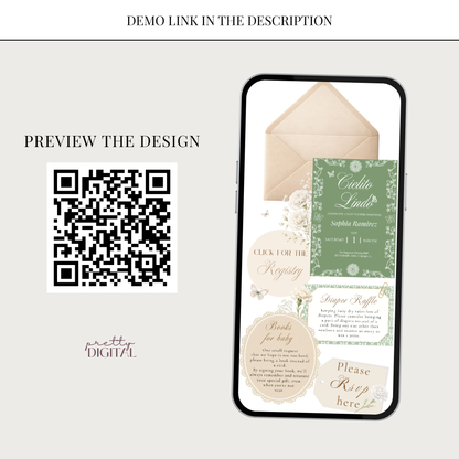 Cielito Lindo Green - Digital Invite