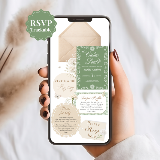 Cielito Lindo Green - Digital Invite