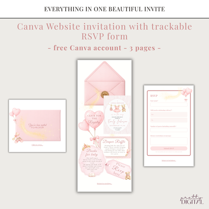 A Little Princess on the Way Baby Shower Invitation - Digital Invite