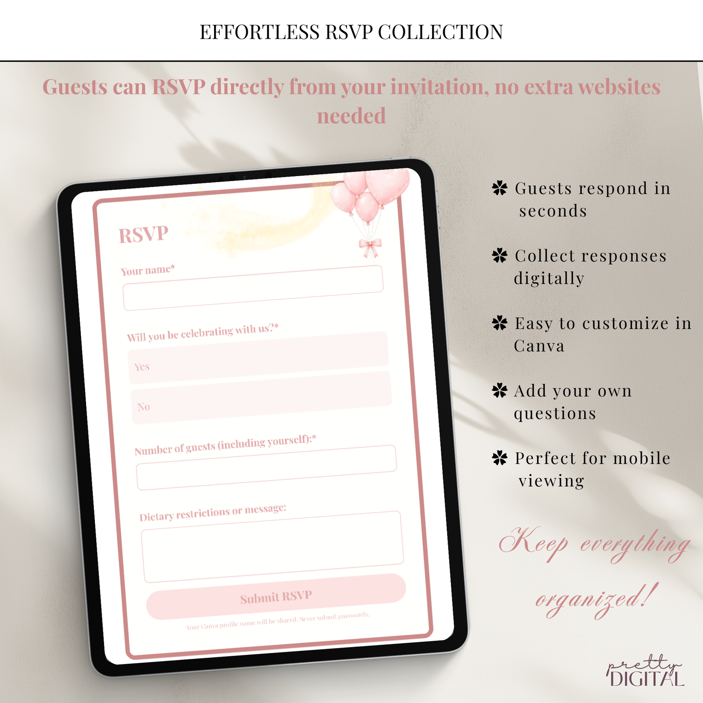 A Little Princess on the Way Baby Shower Invitation - Digital Invite