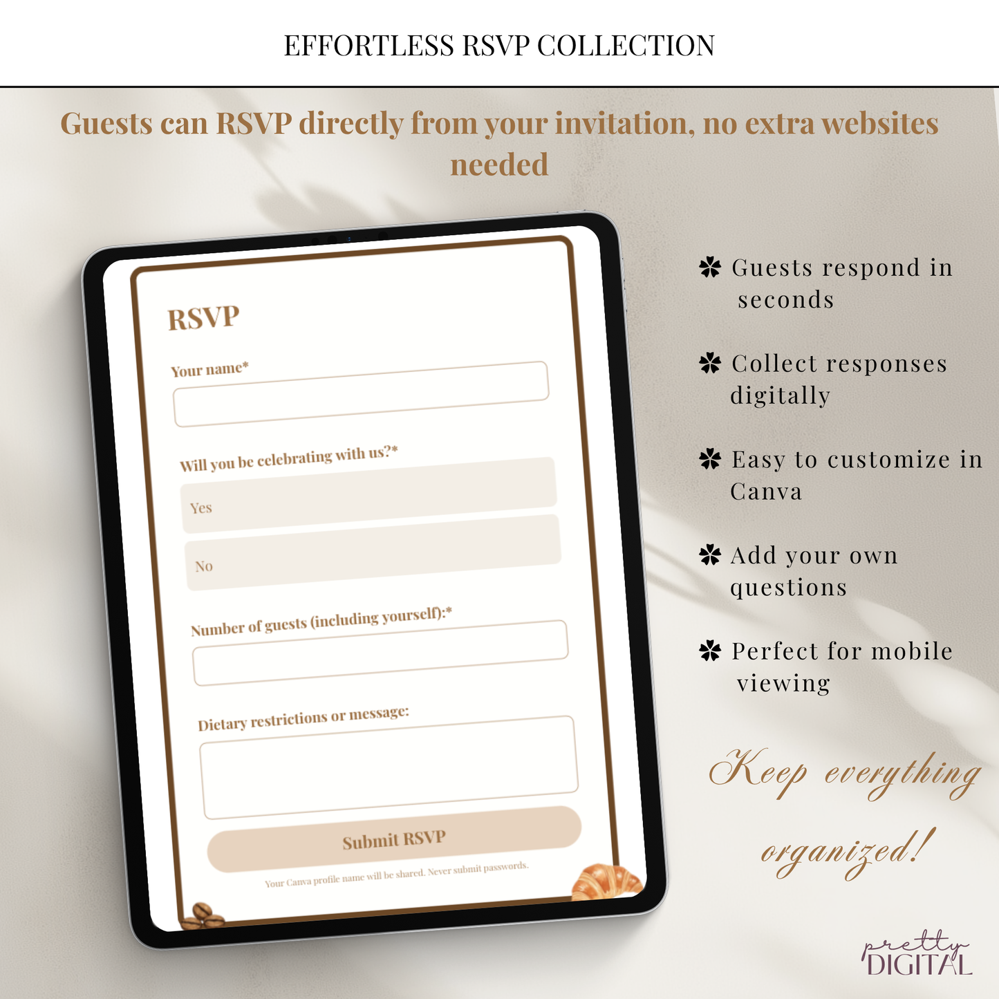 A Baby is Brewing Baby Shower Invitation - Neutral Digital Invite