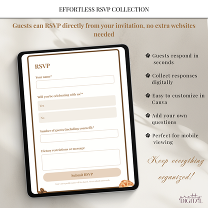 A Baby is Brewing Baby Shower Invitation - Neutral Digital Invite