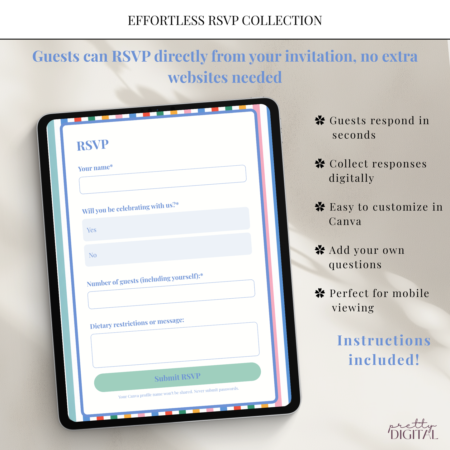 Fun to be One First Birthday Invitation - Blue Digital Invite
