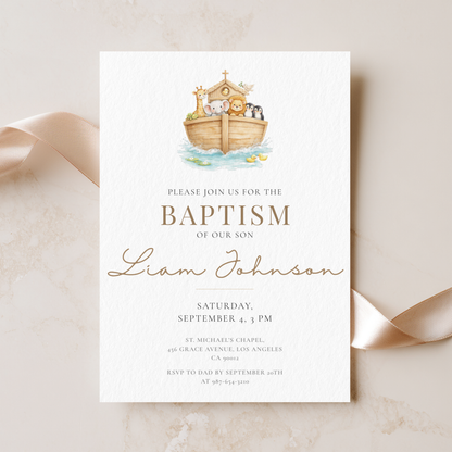 Elegant Baptism Invitation by Pretty Digital — view 5