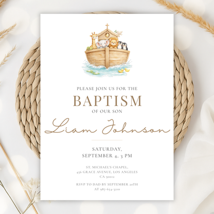Elegant Baptism Invitation by Pretty Digital — view 10