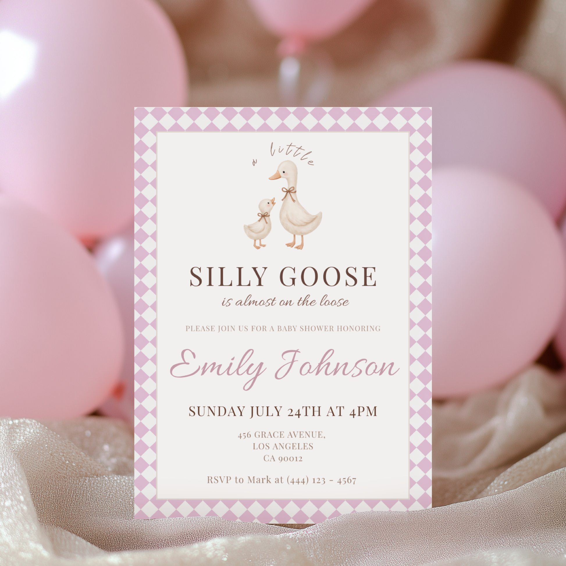 Silly Goose — Baby Shower Invitation Template by Pretty Digital — view 9
