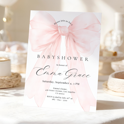 Floral Baby Shower Invitation by Pretty Digital — view 5