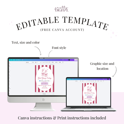 Modern Pink Galentine's Day Invitation by Pretty Digital — view 4