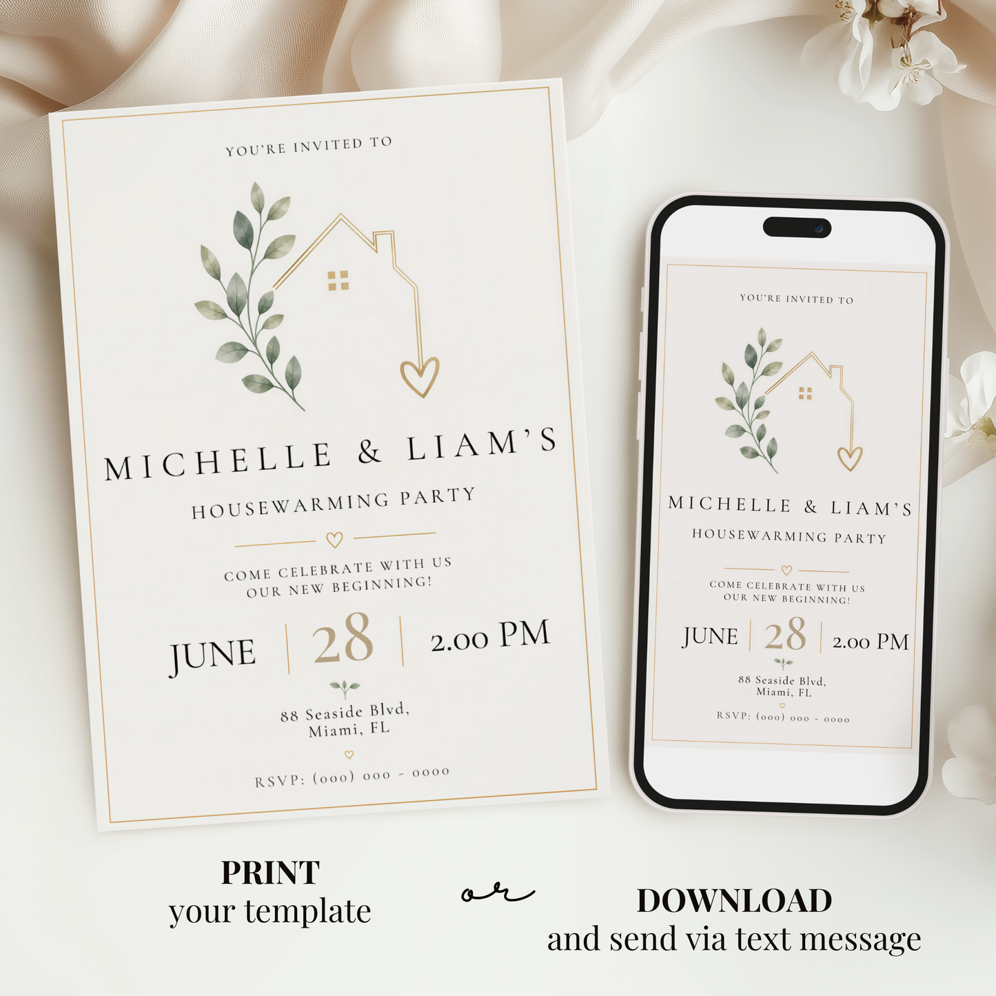 New Beginning — Housewarming Party Invitation Template by Pretty Digital — view 6