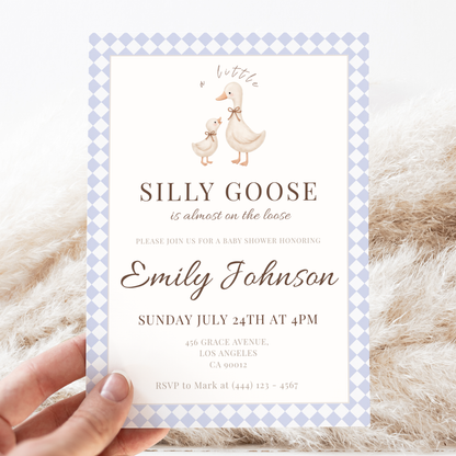 Silly Goose — Gender-Neutral Baby Shower Invitation Template by Pretty Digital — view 9