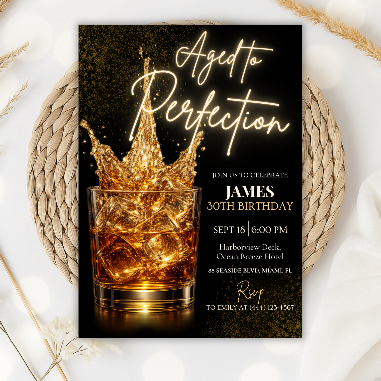 Aged to Perfection — 30th Birthday Invitation Template by Pretty Digital — view 7