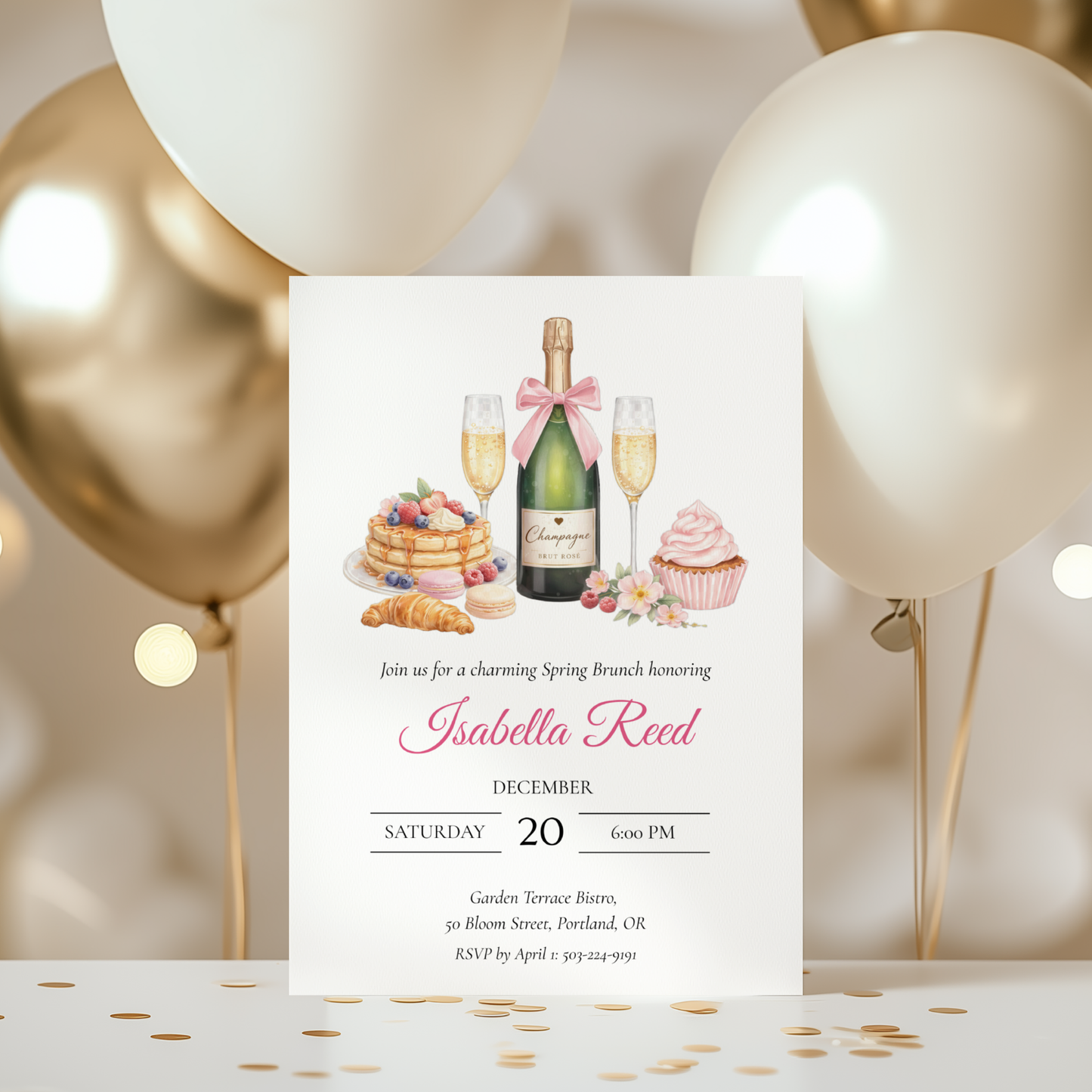 Citrus Birthday Brunch Invitation by Pretty Digital — view 8