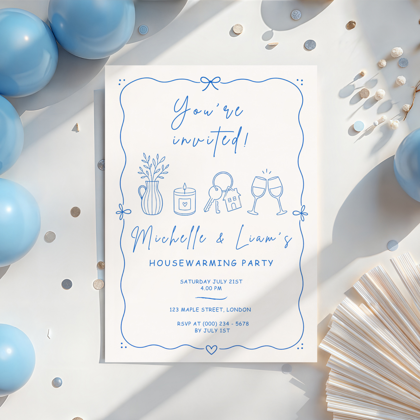 Modern Housewarming Invitation by Pretty Digital — view 8
