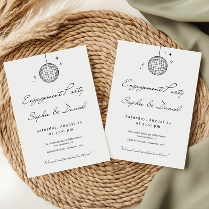 Modern Engagement Party Invitation by Pretty Digital — view 9