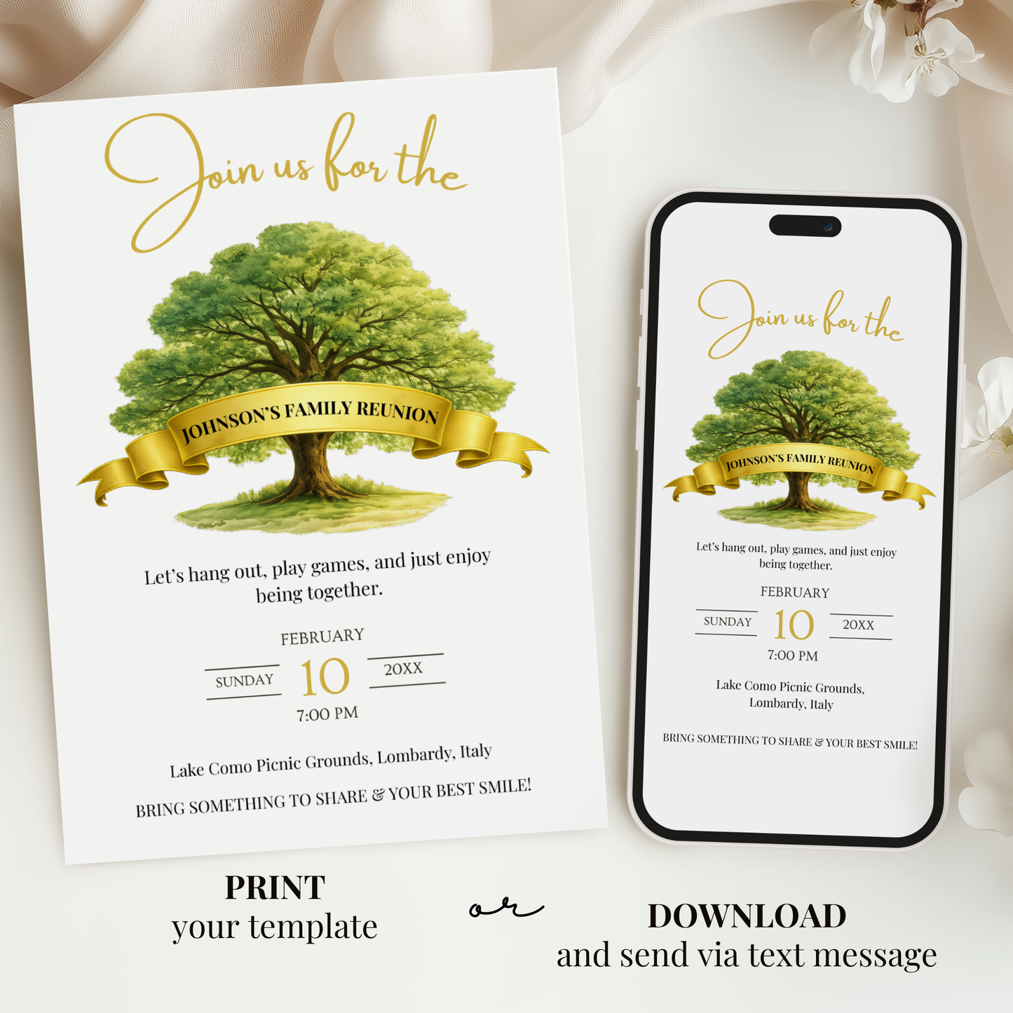 Classic Family Reunion Invitation by Pretty Digital — view 6