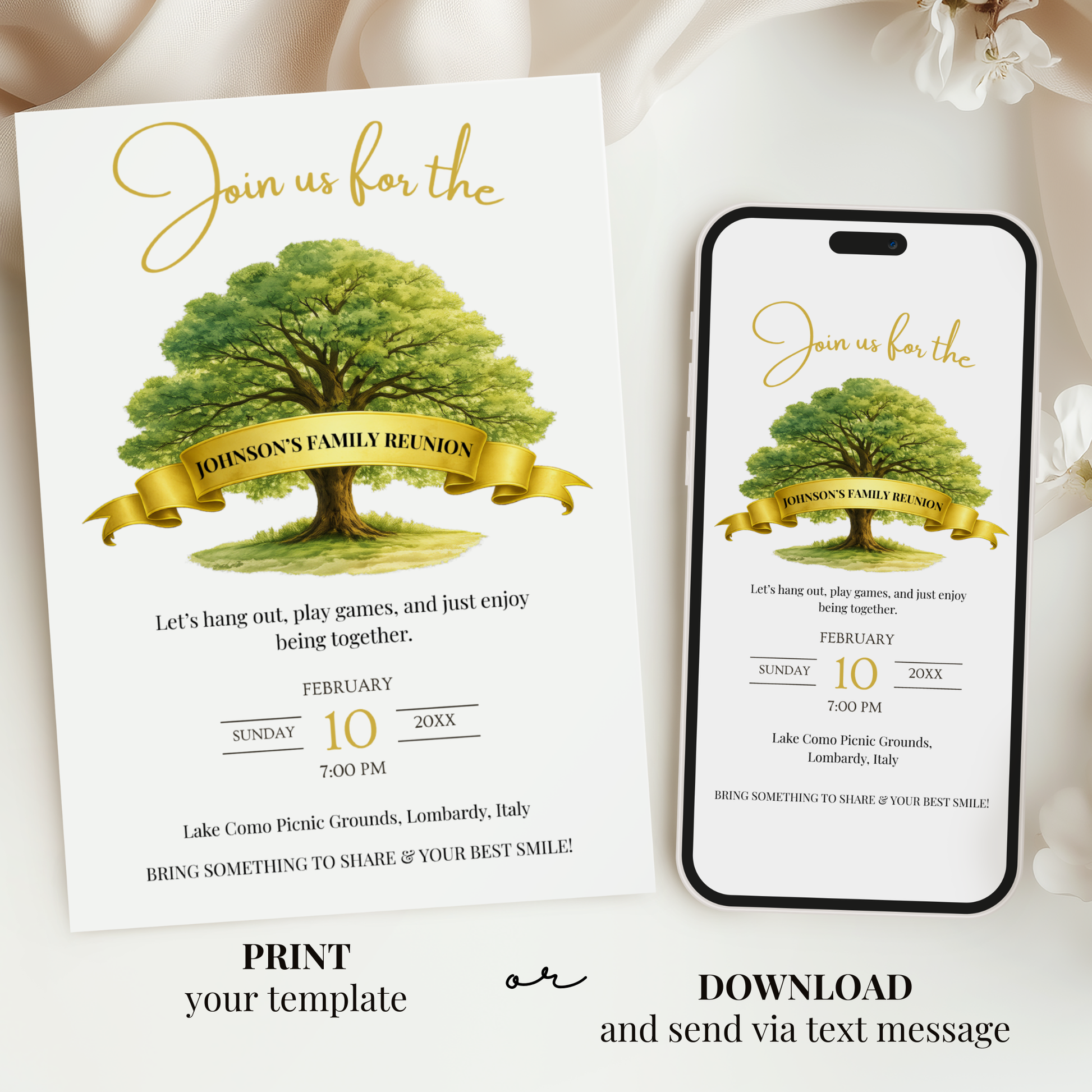 Classic Family Reunion Invitation by Pretty Digital — view 6
