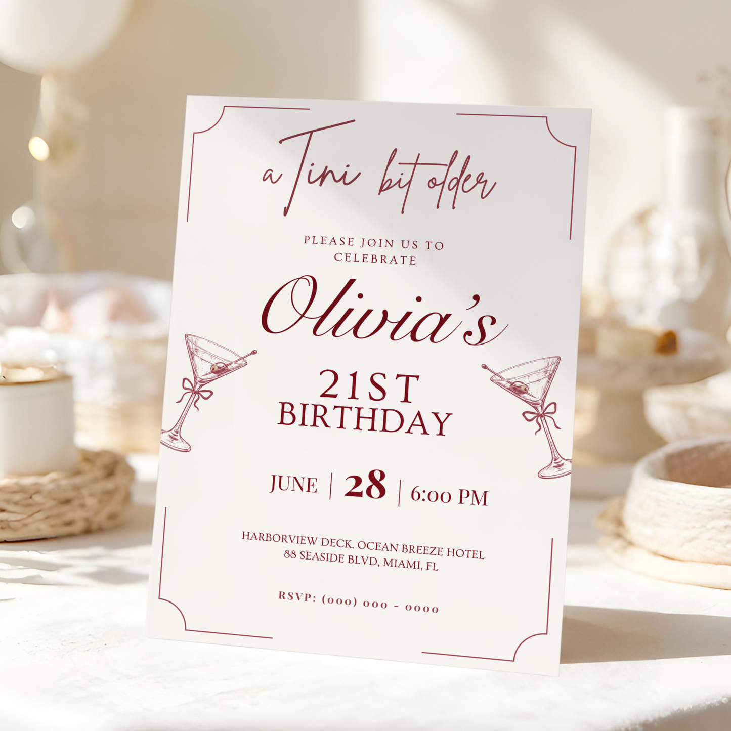 A Tini Bit Older — 21st Birthday Invitation Template by Pretty Digital — view 8