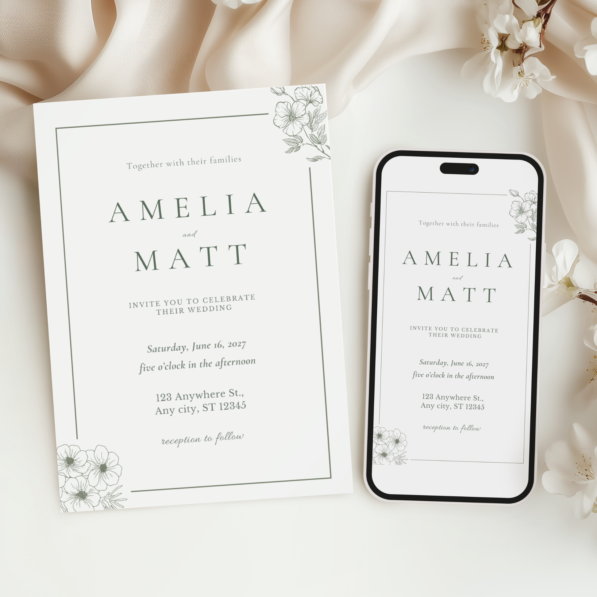 Elegant Wedding Invitation by Pretty Digital — view 6