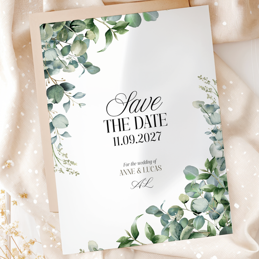 Floral invitation template by Pretty Digital — printable digital download
