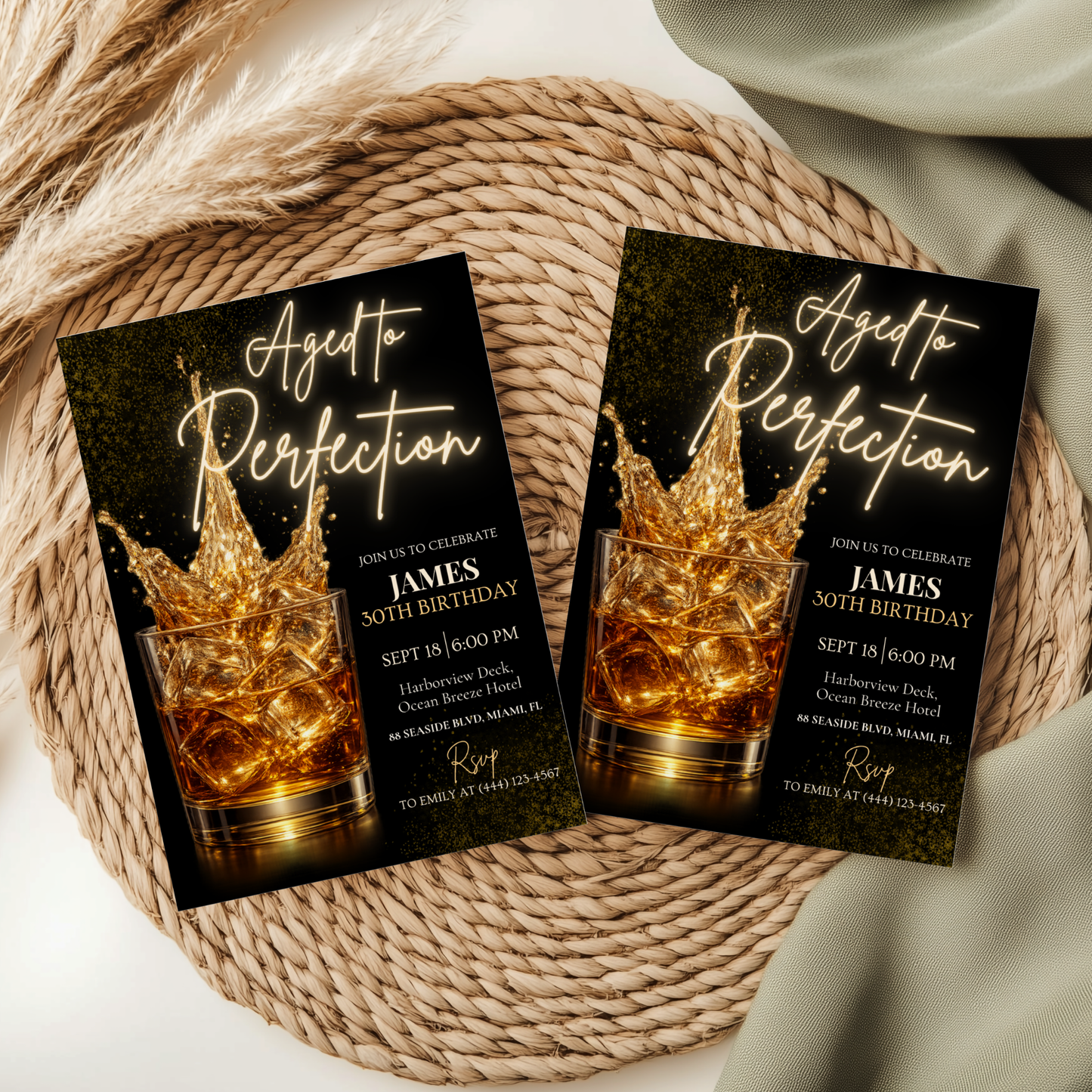 Aged to Perfection — 30th Birthday Invitation Template by Pretty Digital — view 8