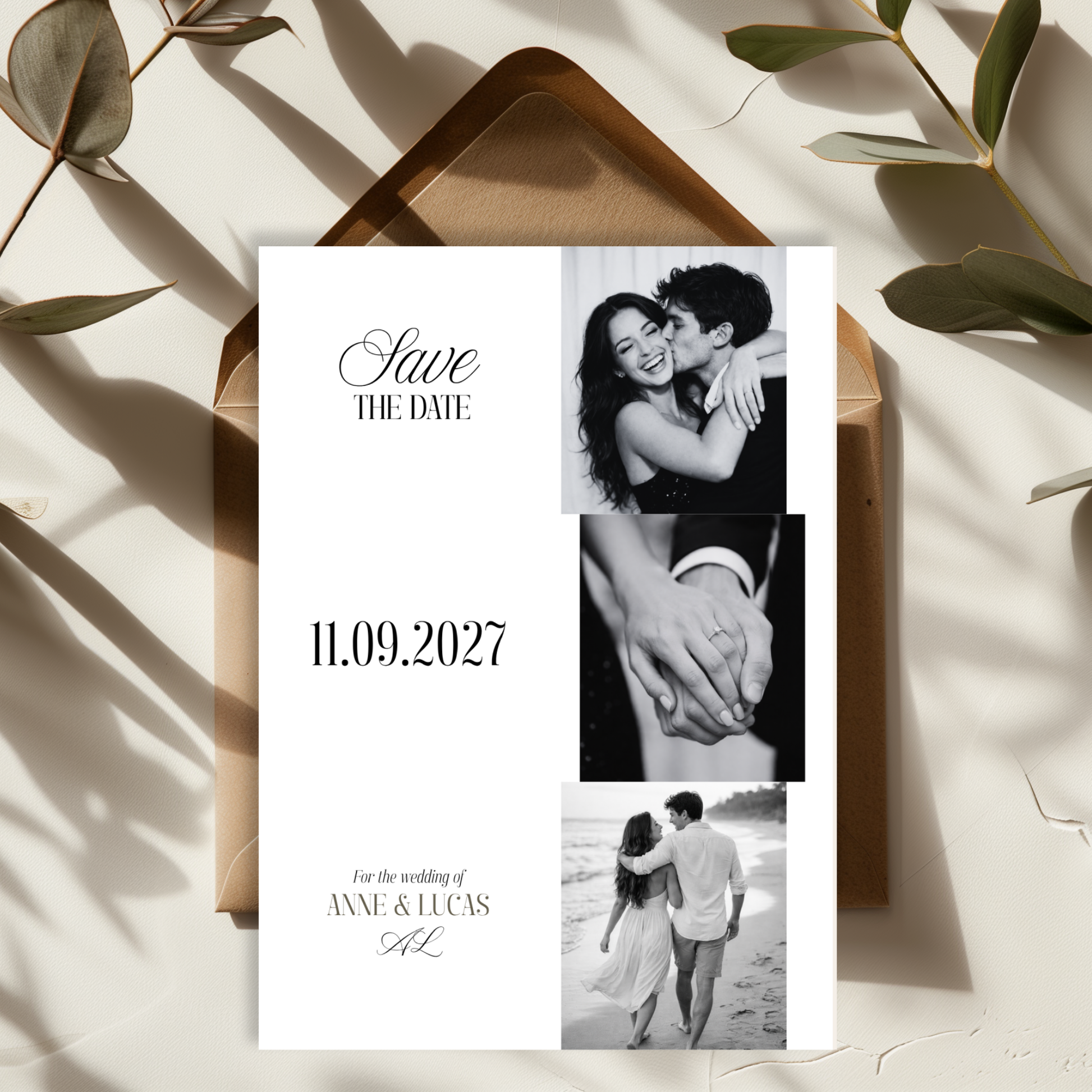 Classic Save the Date Template by Pretty Digital — view 3