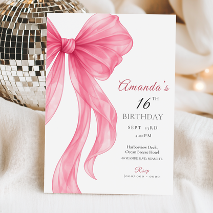 Modern Sweet 16 Invitation by Pretty Digital — view 5