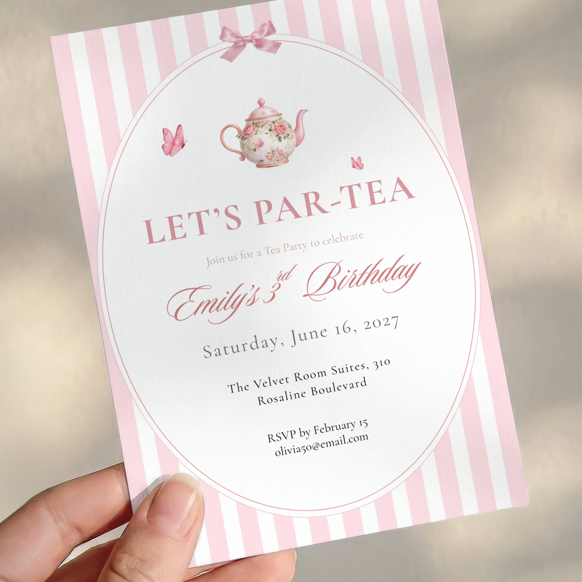 Let's Par-Tea — Tea Party Invitation Template by Pretty Digital — view 9