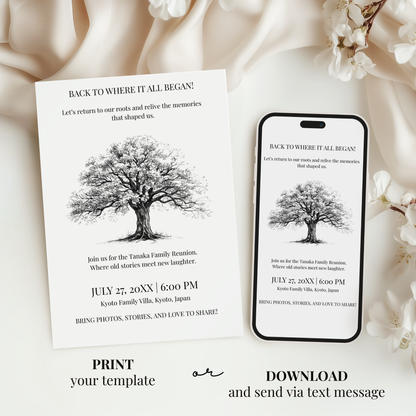 Back to Where It All Began — Family Reunion Invitation Template by Pretty Digital — view 6
